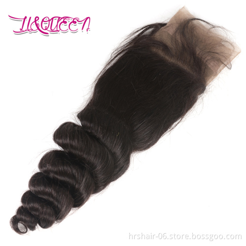 Online Shopping Free Shipping Hair Human Virgin Hair Extension Loose Wave  360 Lace  Frontal Closure